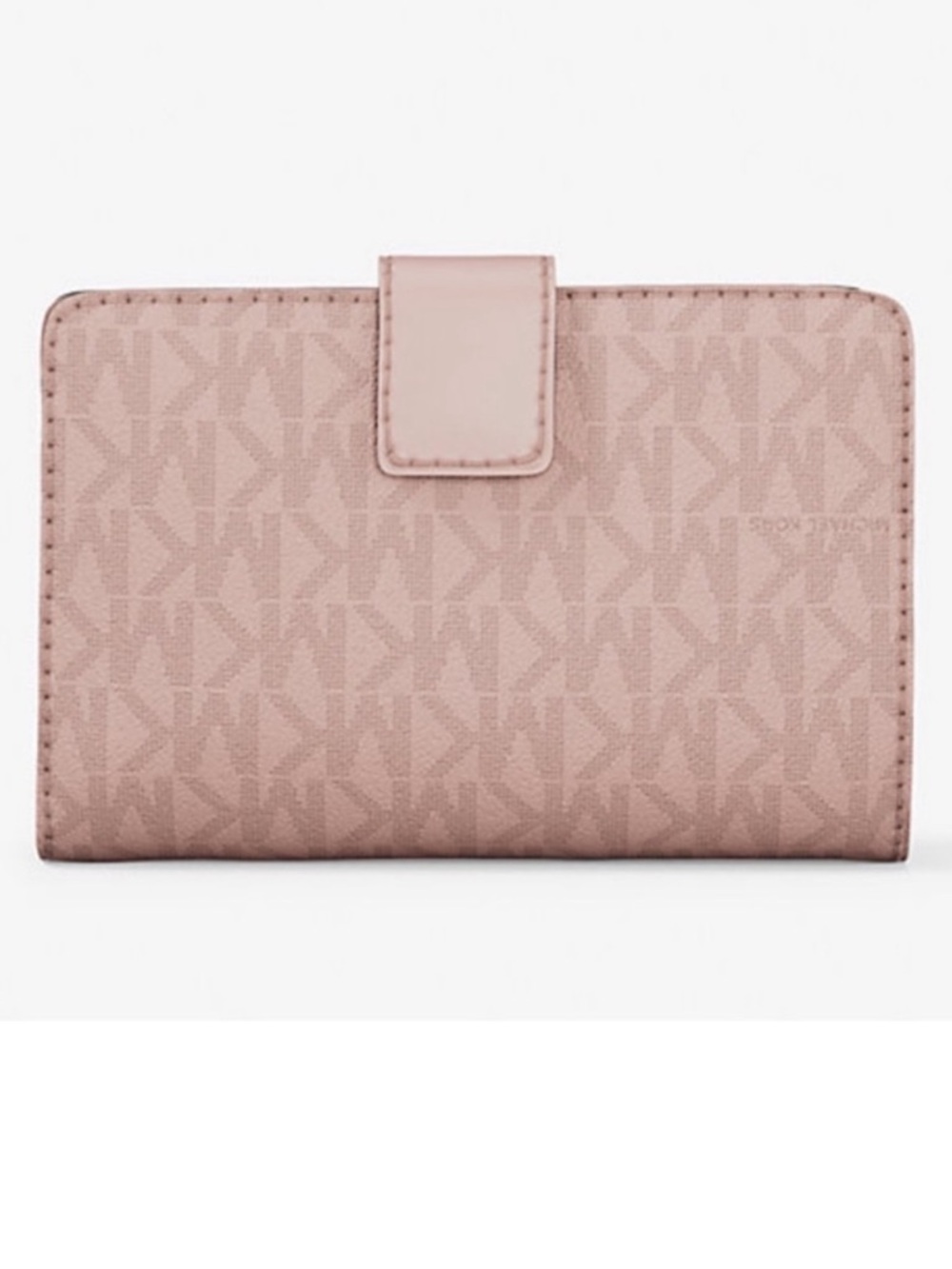NWOT Michael Kors Powder Blush Signature Continental Wallet Gold Tone Hardware - Picture 3 of 5